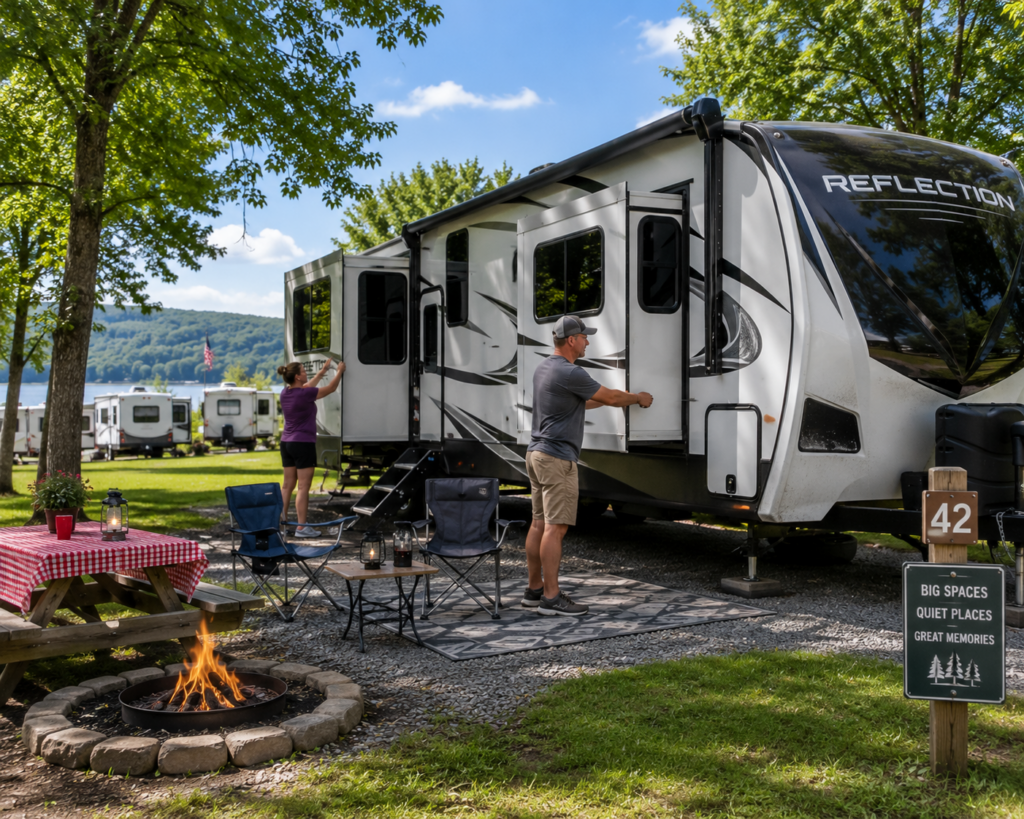 first-time RV camping